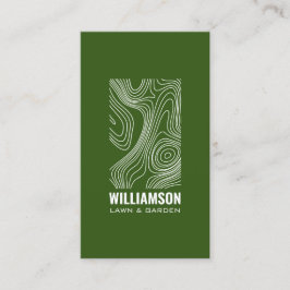 Modern topografi Landscaping Gräsmatta Grönt III Visitkort