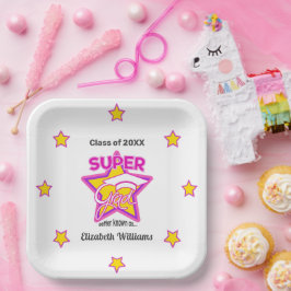 Modern Toppen Grad Rosa-Personalize Namn och År