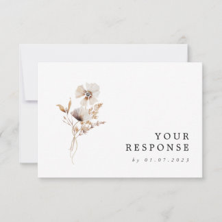 Modern torkad Wildblomma Boho-Bröllop OSA kort