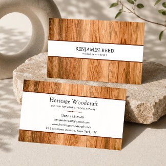 Modern trä snickeri plywood textur visitkort
