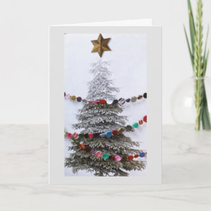 ***MODERN TRÄD FÖR CHRISTMAS ÖNSKEMÅL** KORT