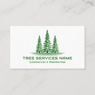 Modern Träd Logotyp Träd Service Visitkort