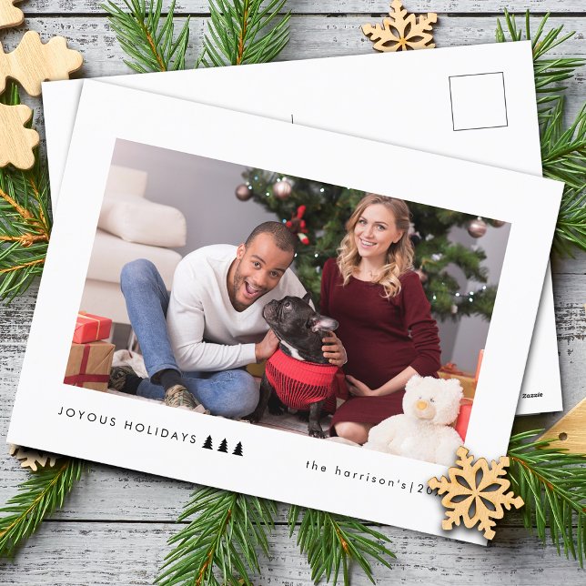 Modern Träd Photo Helg Vykort (Modern Tree Photo Holiday Postcard)