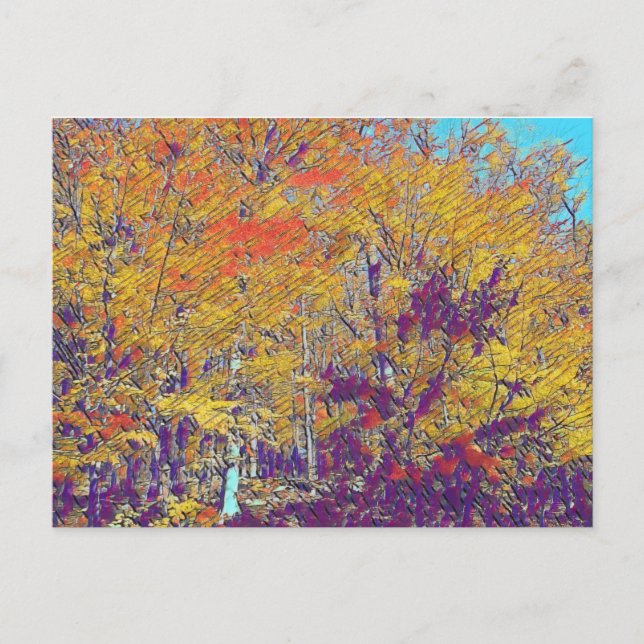 modern Träd Vykort (Framsida)