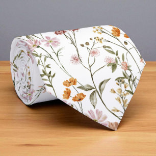 Modern trädgård med vilda blommor vår äng slips