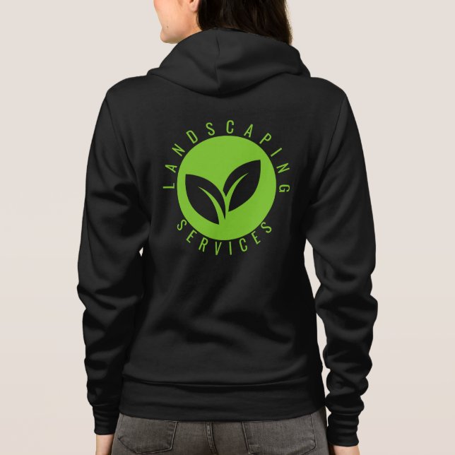 Modern trädgårdslandskapsföretag t shirt (Baksida)