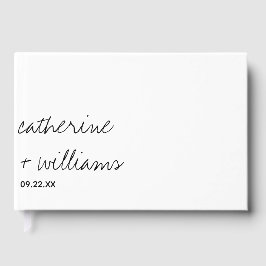 Modern, traditionell, minimalistisk, svart Bröllop Gästböcker