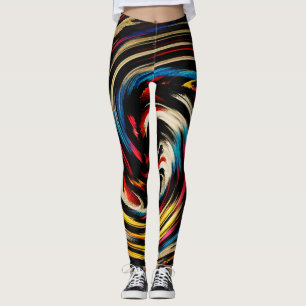 Modern trådlös Abstrakt Art Leggings