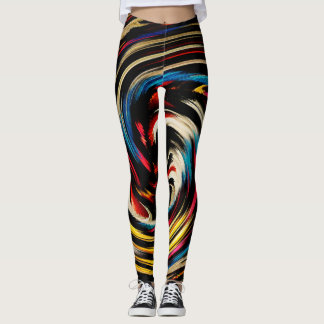 Modern trådlös Abstrakt Art Leggings