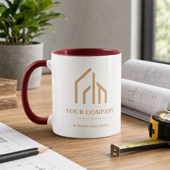 Modern trägrain QR-kod konstruktion Mugg (Modern Wood Grain QR Code Construction Mug
)