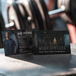 Modern träningscoachs inom fitness Personlig Visitkort