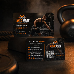 Modern träningsstudio Fitness Personlig tränare Visitkort