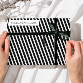 Modern Transparent Business Label – Custom Text Klistermärken