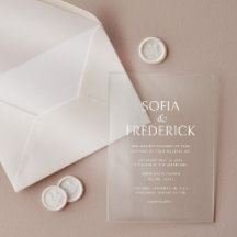 Modern transparent vit elegant-skript
