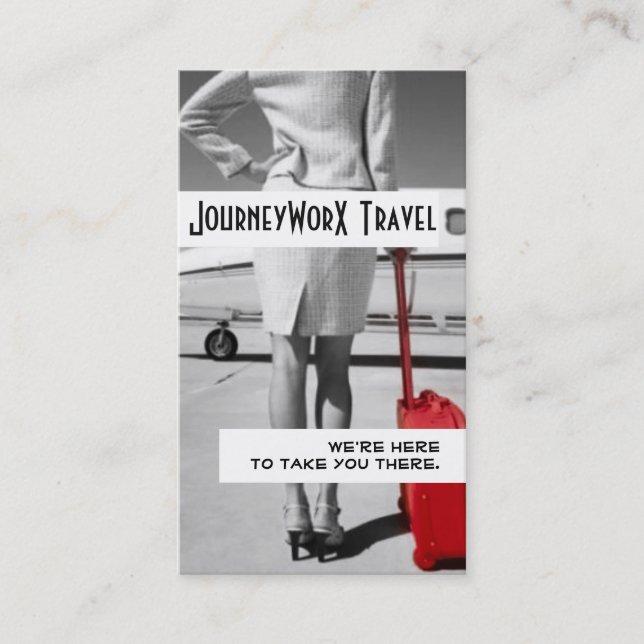 Modern Travel Agent Affärskort Visitkort (Framsida)