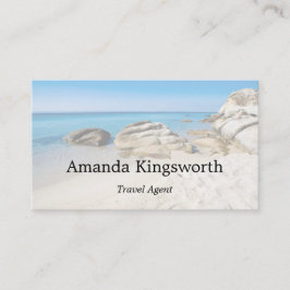 Modern Travel agent professionell Beach-semester Visitkort