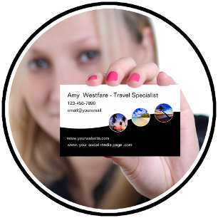 Modern Travel Agent Specialist Visitkort