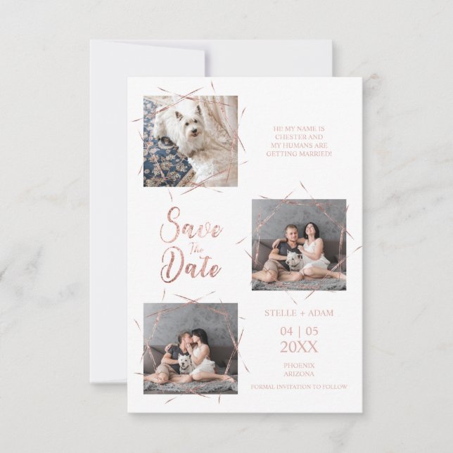 Modern tre foton Trendiget Ro Guld Effekt (Framsida)