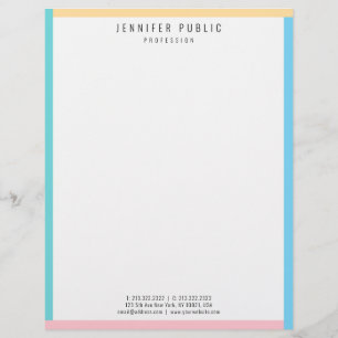 Modern Trend Färg Elegant Colorful Template Brevhuvud