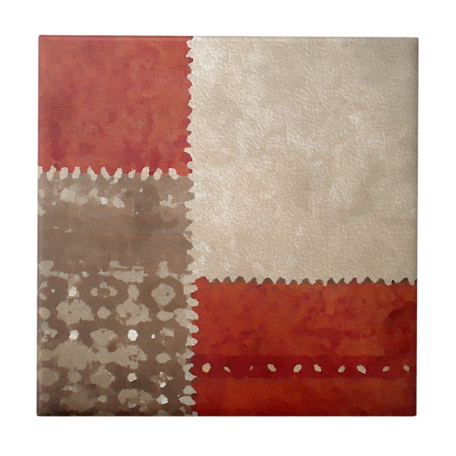 Modern Trendig Abstrakt Kakelplatta (Framsidan)