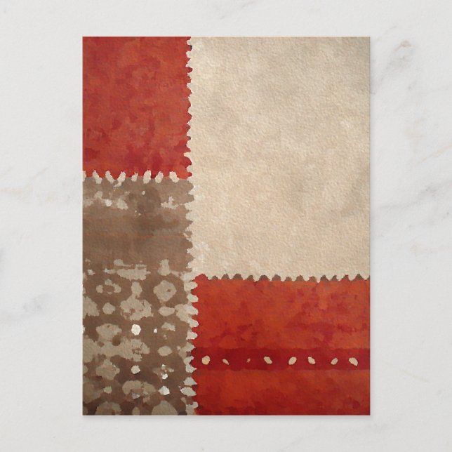 Modern Trendig Abstrakt Vykort (Framsida)