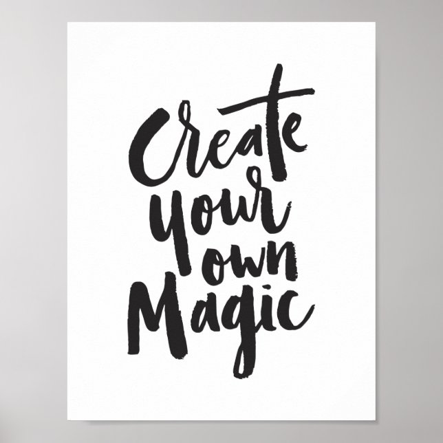 Modern Trendig Anpassningsbar Inspirerande Citat P Poster (Framsidan)