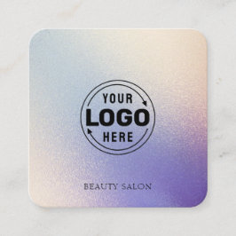 Modern Trendig Beauty Salon Glitter Fyrkantigt Visitkort