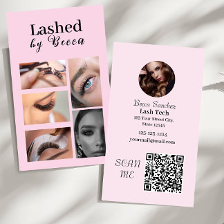 Modern trendig binder qr-kod visitkort