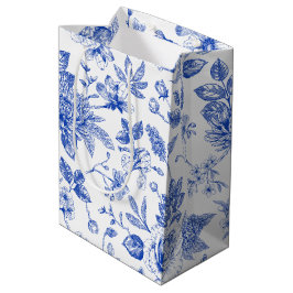 Modern trendig Blue White chinoiserie-blomman part