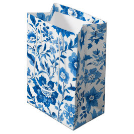 Modern trendig Blue White chinoiserie-blomman part
