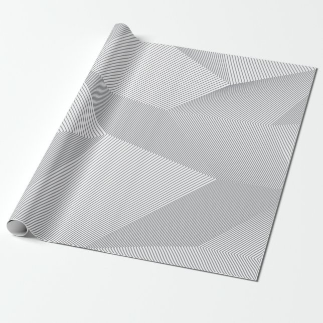 Modern, trendig, coola, enkel, konstnärlig mönster presentpapper (Utrullad)