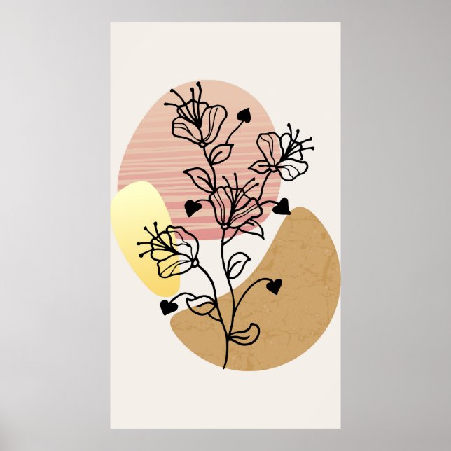 Modern trendig design  poster (Framsidan)