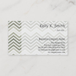 Modern, trendig, elegant grått och vit schevron visitkort