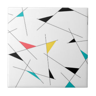 Modern, trendig, enkel, roligtens geometriska graf kakelplatta