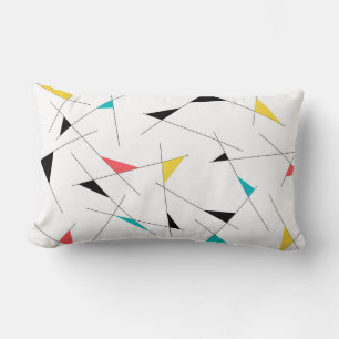 Modern, trendig, enkel, roligtens geometriska graf lumbarkudde