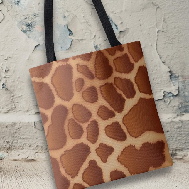 Modern Trendig Giraffmönster Safari Djur  Tygkasse (Skapare uppladdad)