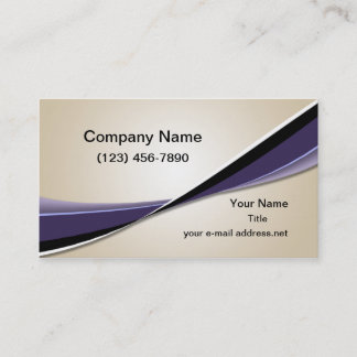 Modern Trendig Graphic Tan-Lila Visitkort