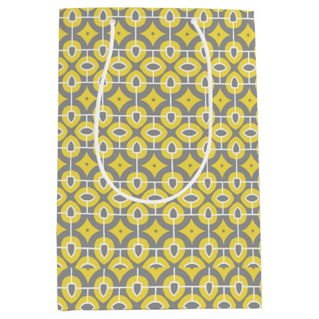 Modern Trendig Grått och White Mosaic Mönster (Framsidan)