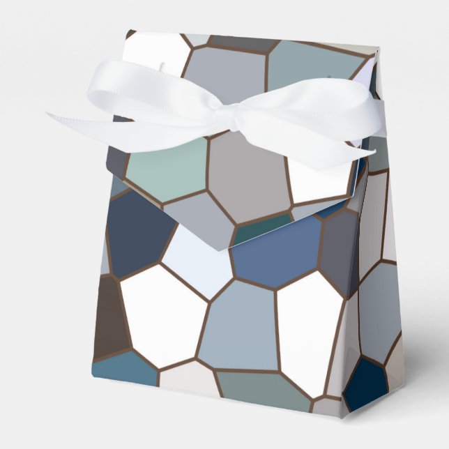 Modern Trendig Jordtonad Mönster Presentaskar (Framsidan Sidan)