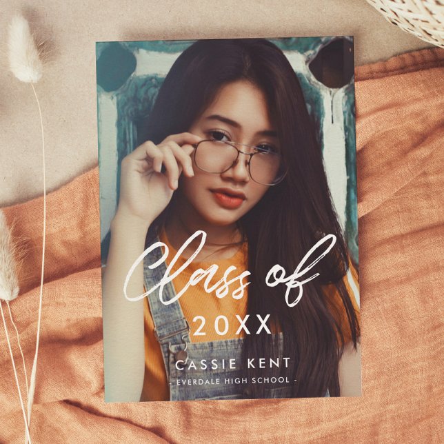 Modern trendig klass för 2025 Photo studenten Meddelande (Skapare uppladdad)