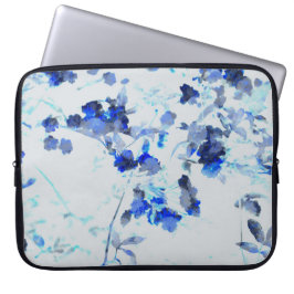 Modern, trendig konst av blommigt/blomma mönster laptop fodral