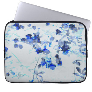 Modern, trendig konst av blommigt/blomma mönster laptop fodral