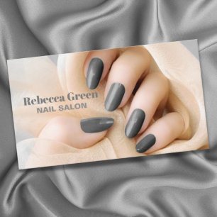 Modern Trendig Manicurist Nail Artist Nail Salon Visitkort