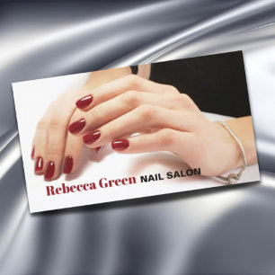 Modern Trendig Manicurist Nail Artist Nail Salon Visitkort