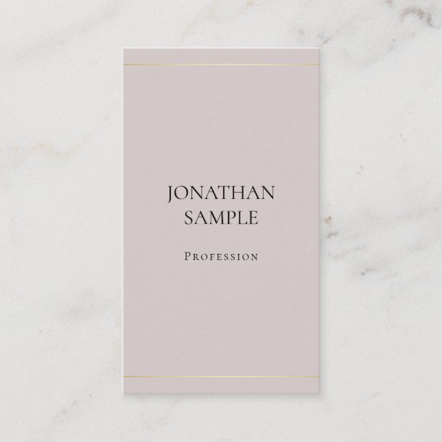 Modern Trendig Minimalistisk Design Elegant Enkel Visitkort (Framsida)
