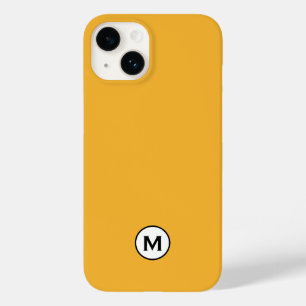 Modern Trendig Mustard Gult Monogram