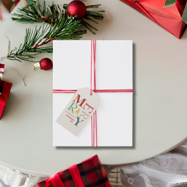 Modern Trendig, nykterhet och minimalistisk färg Presentetikett (Skapare uppladdad)