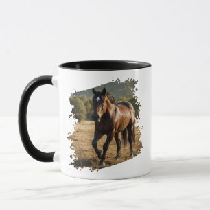 Modern Trendig Personlig Horse Lover Photo Mugg