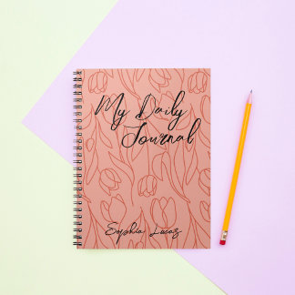 Modern Trendig Personlig My Daily Journal Anteckningsbok