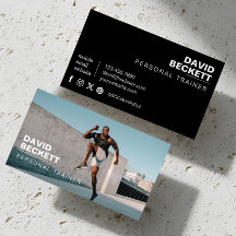 Modern Trendig Personlig Tränare Fitness Coach Fot